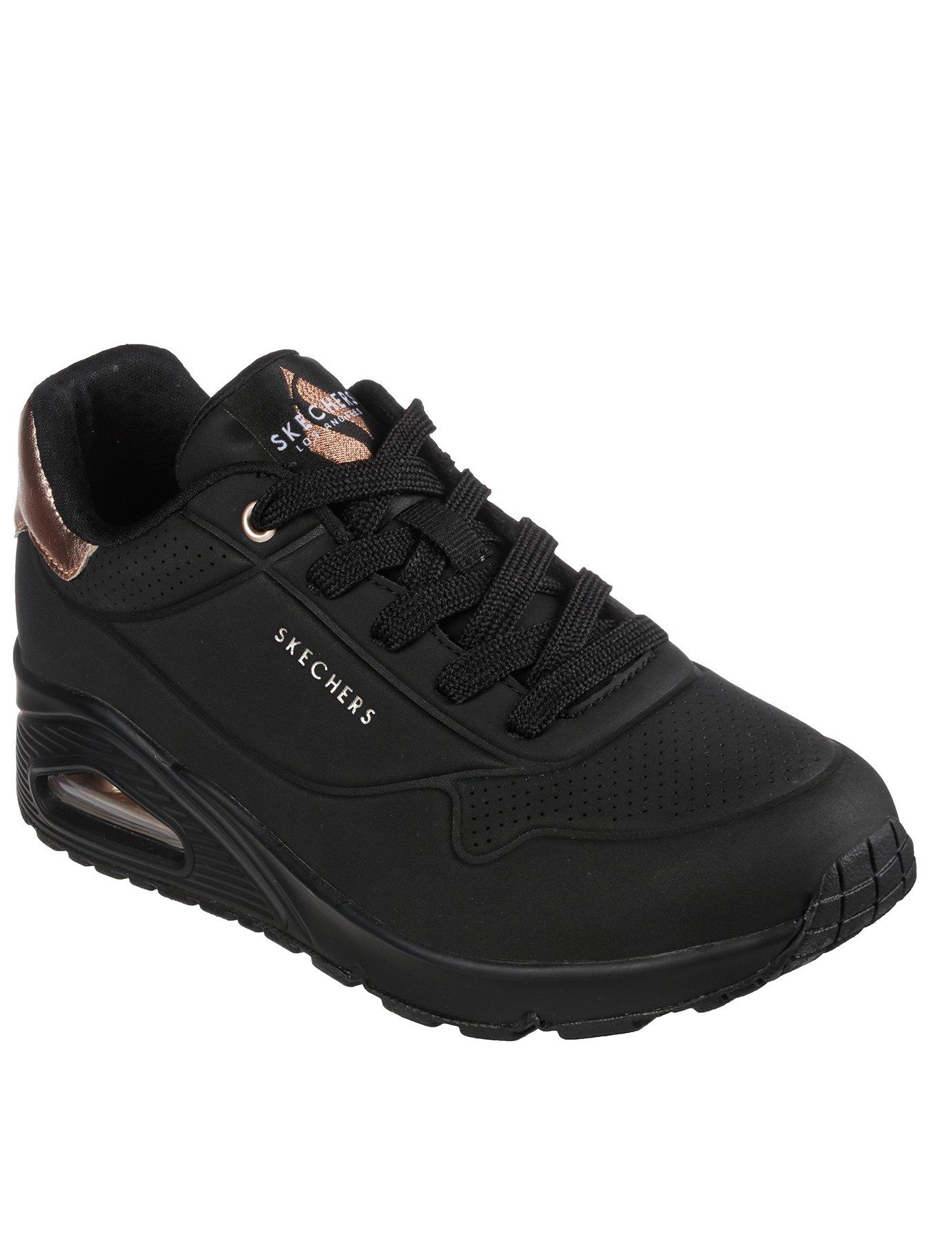 Black shop skechers very