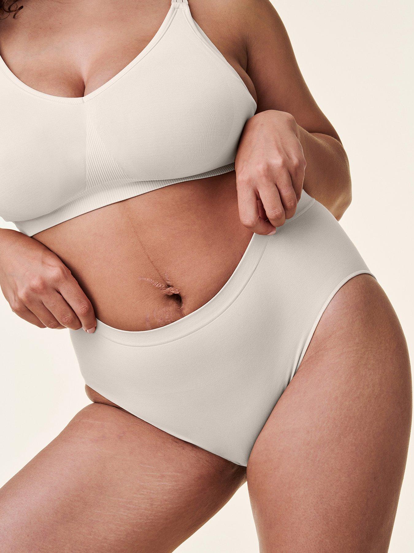 undefined High Rise Seamless Panty - Off White