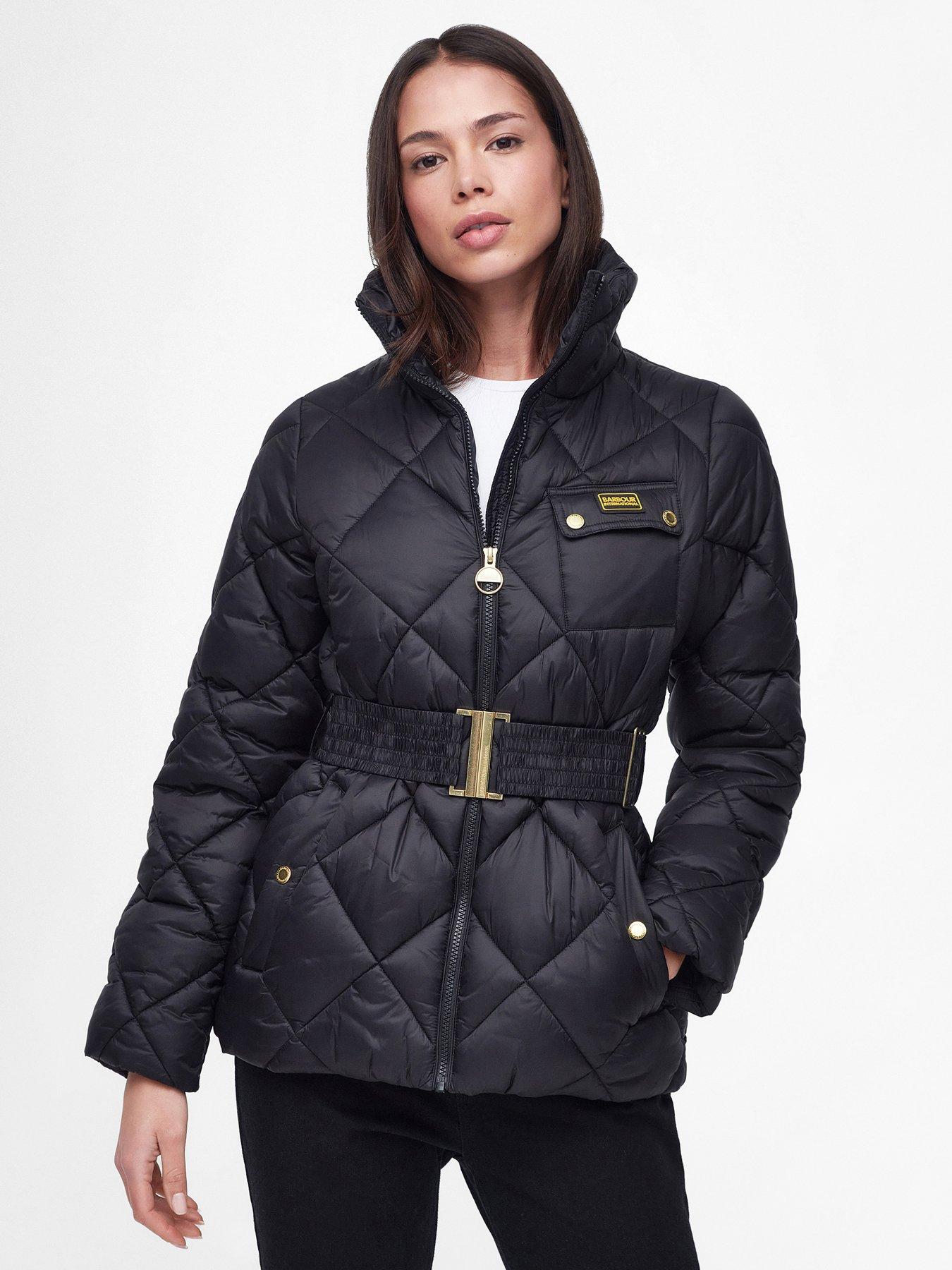 WOMEN'S QUILTED BELTED COAT