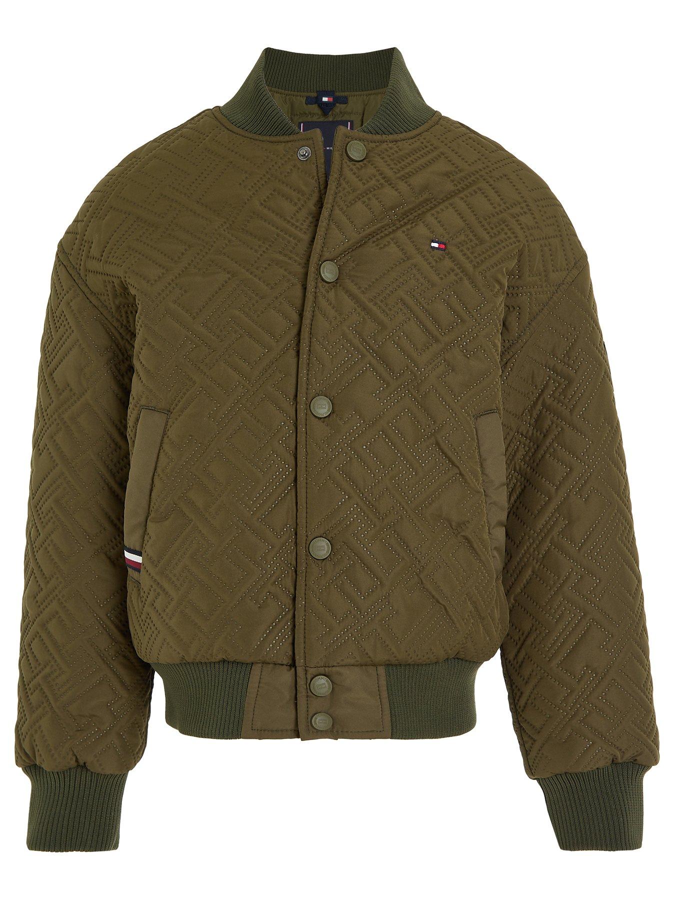 Tommy hilfiger bomber jacket hot sale green