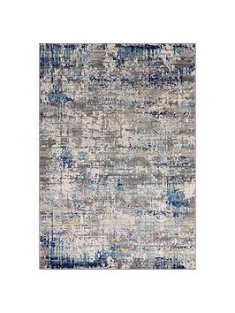 Product photograph of Asiatic Nova Illusion Blue Rug from very.co.uk