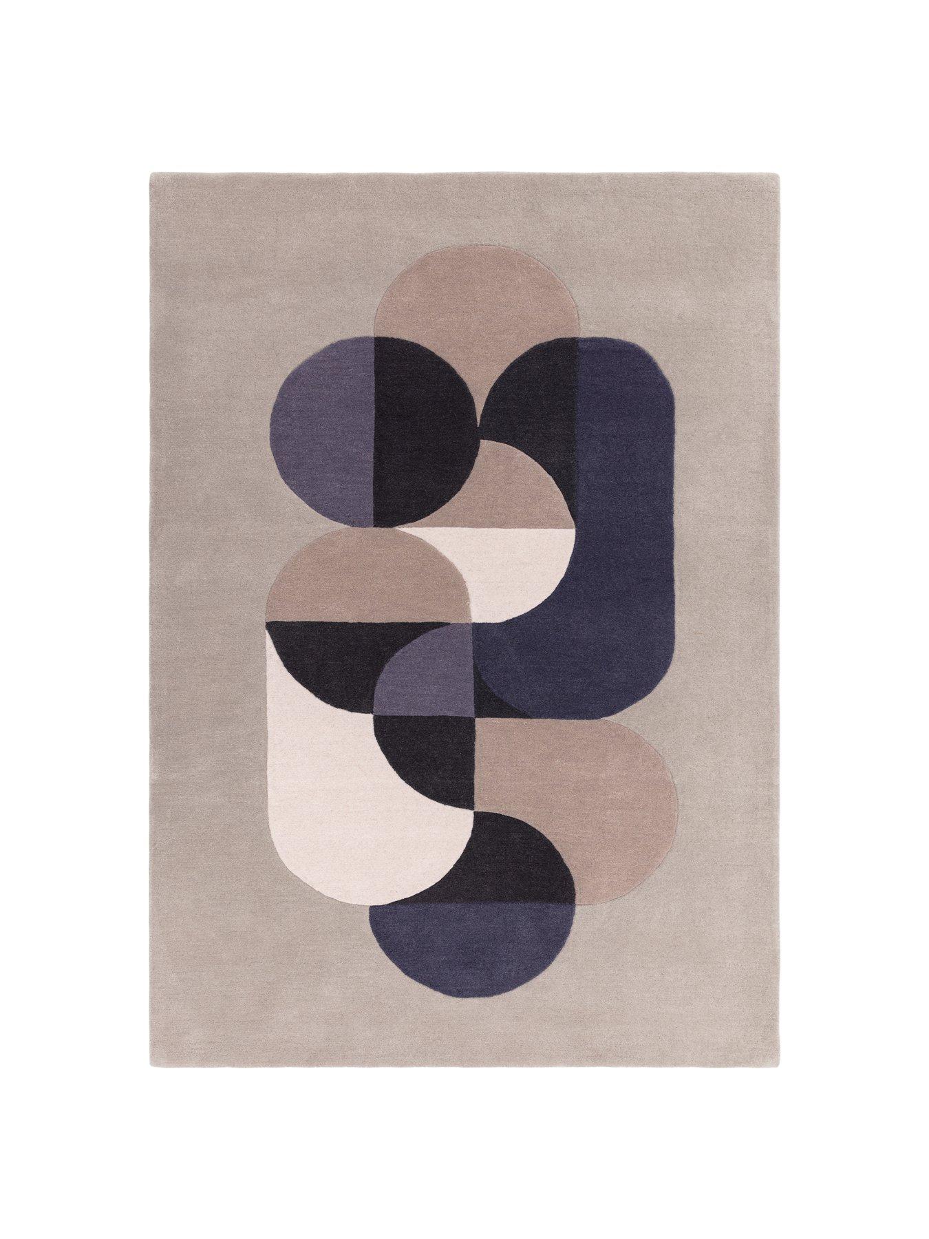 Image of Asiatic Matrix Statement Rug - Grey