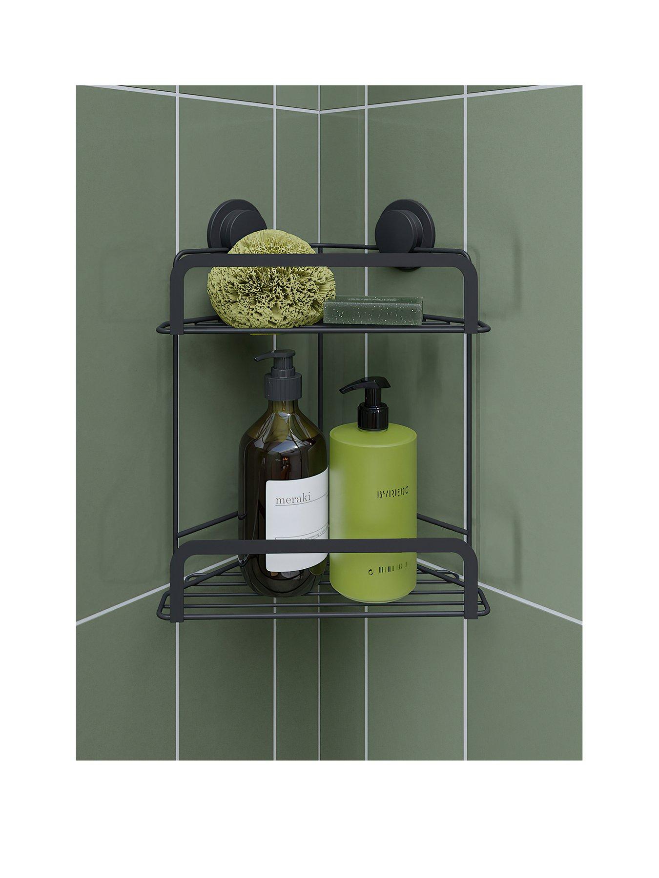 undefined Stick 'n' Lock 2 Tier Corner Basket