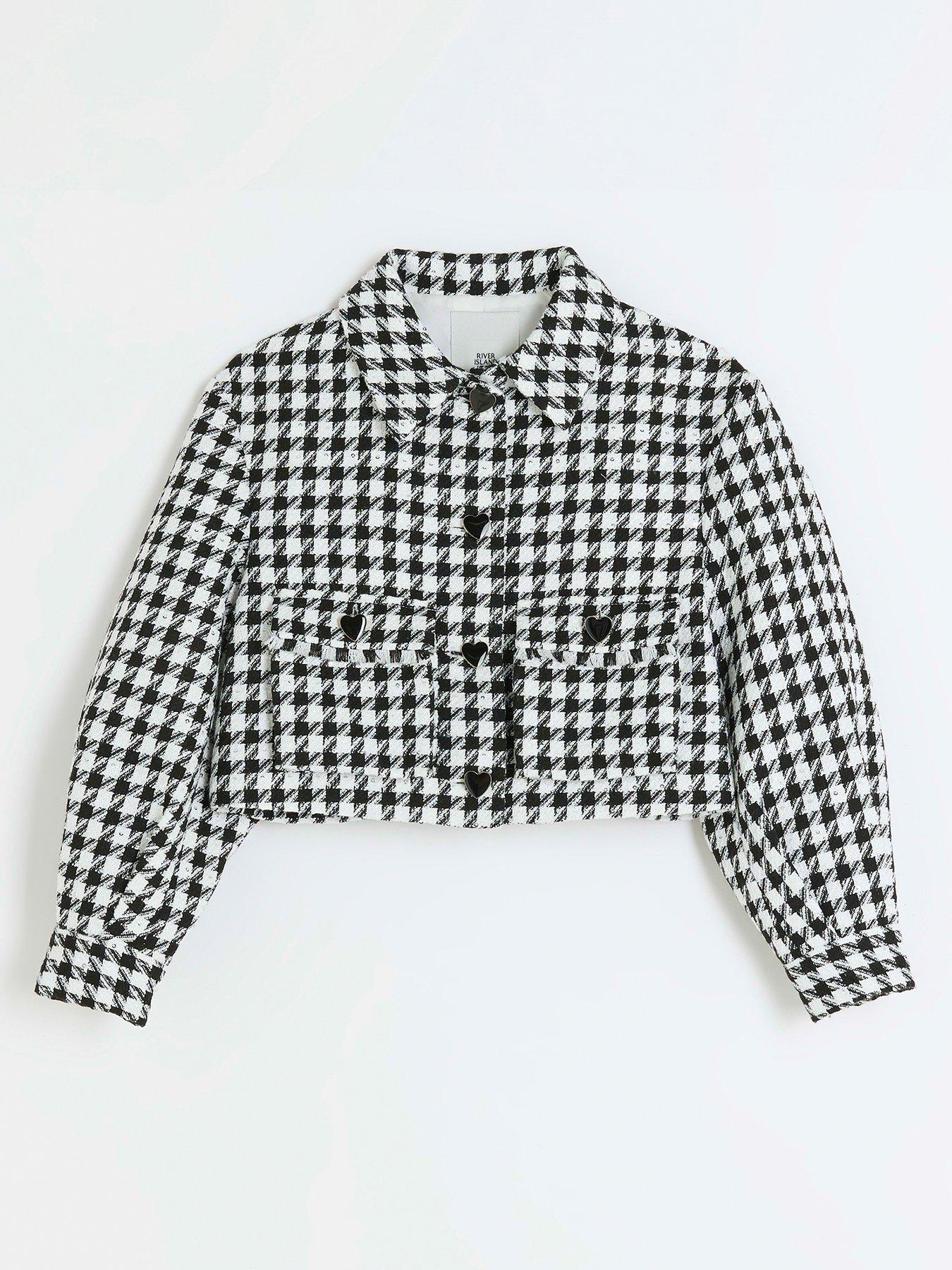 Girls boucle clearance jacket