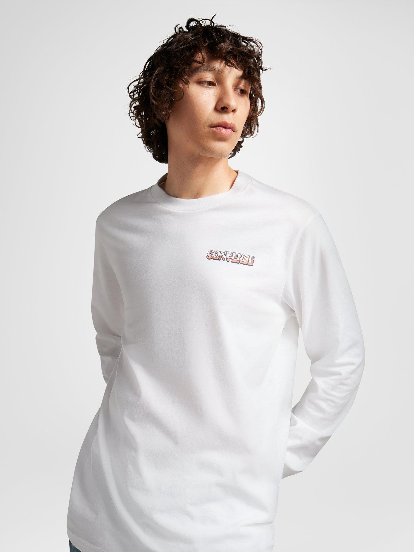 converse one star men's long sleeve sweatshirt
