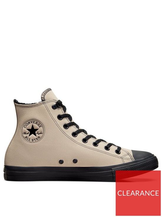front image of converse-chuck-taylor-all-star-warm-winter-essentials-trainers-beige