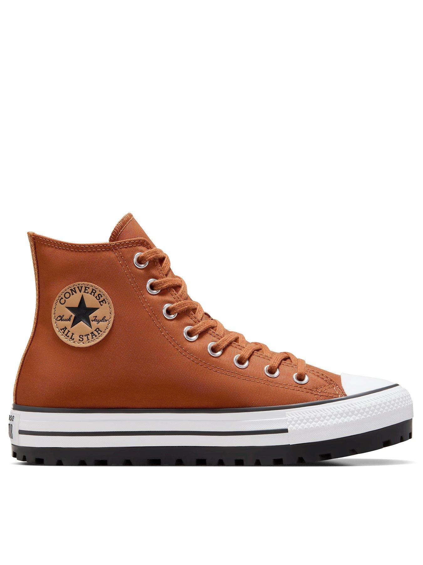 Orange converse deals trainers