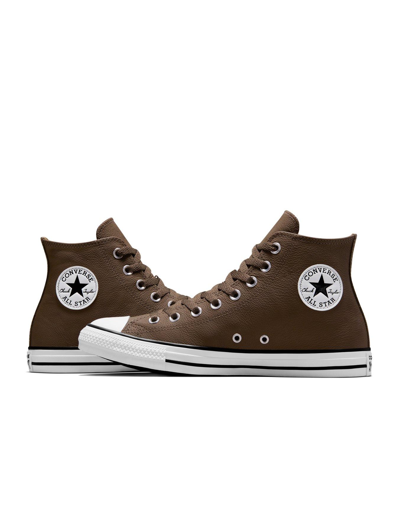 Converse Chuck Taylor All Star Seasonal Colour Leather Trainers Brown Very