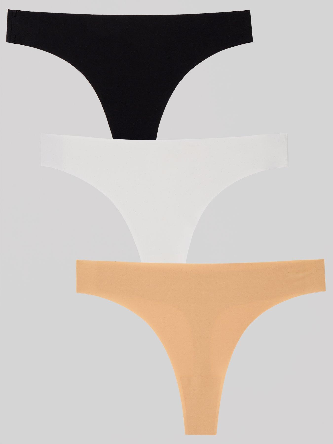 Elegant T-Front Thong with Intricate Sewing Details