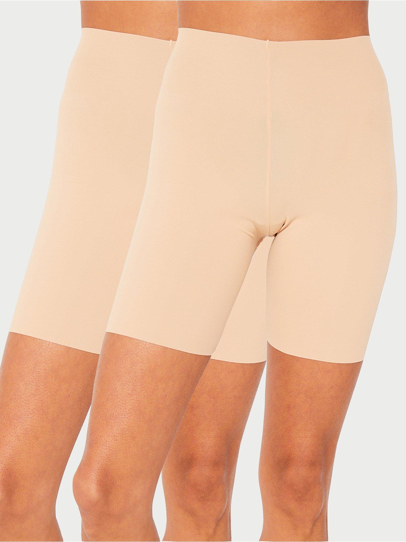 Spanx Oncore High-waisted Mid-thigh Short In Soft Nude- Nude