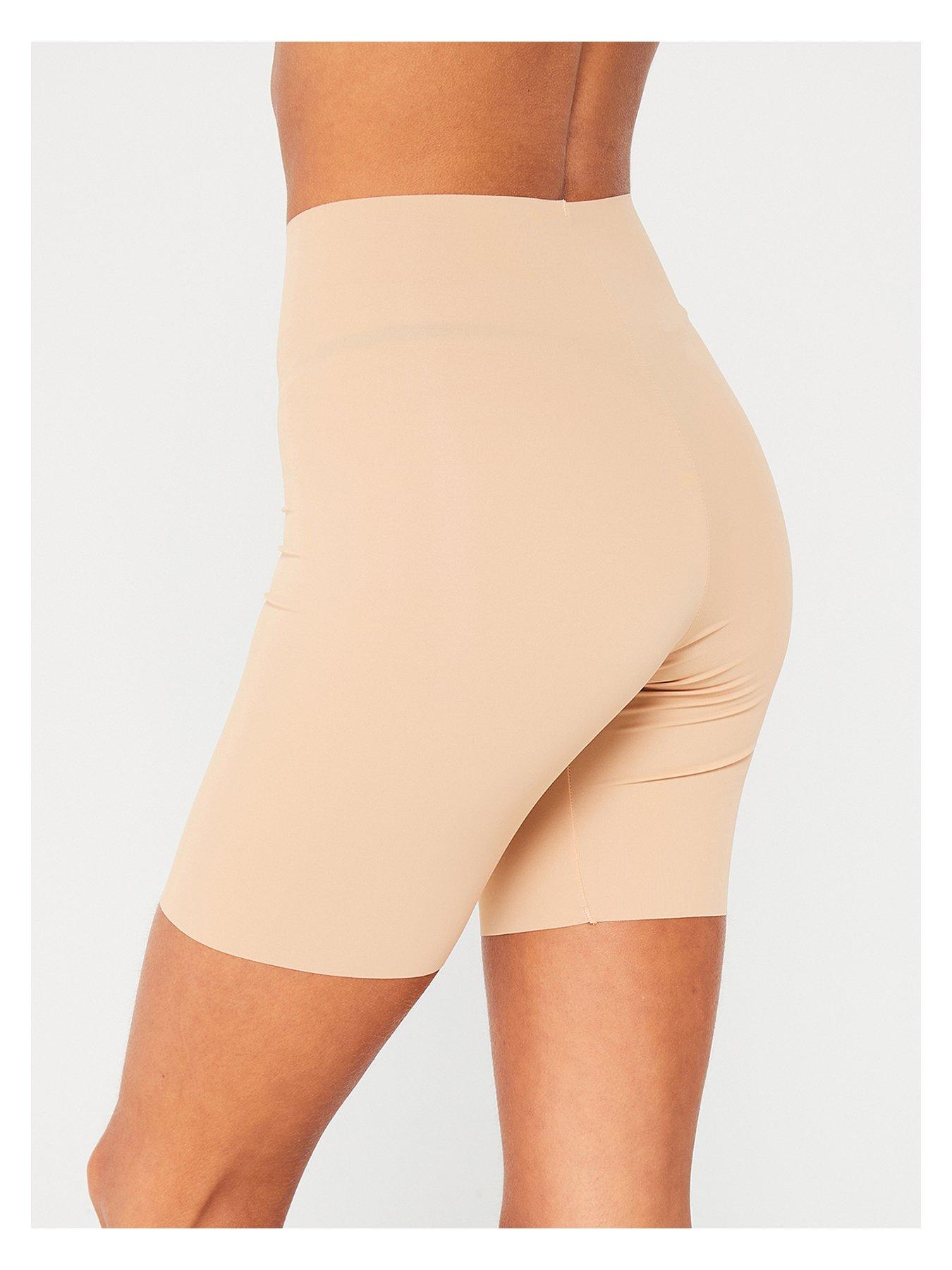 Image 3 of 4 of V by Very 2 Pack No Vpl Anti Chafing Shorts - Nude