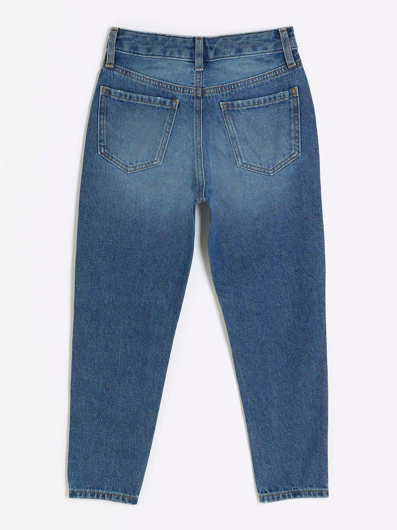 River island ripped mom hot sale jeans