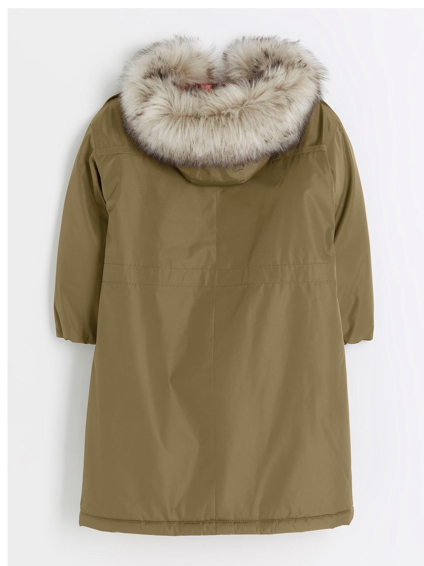 Girls clearance khaki parka