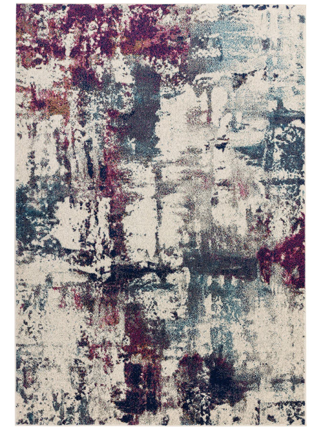 Product photograph of Asiatic Nova Navy Rug from very.co.uk