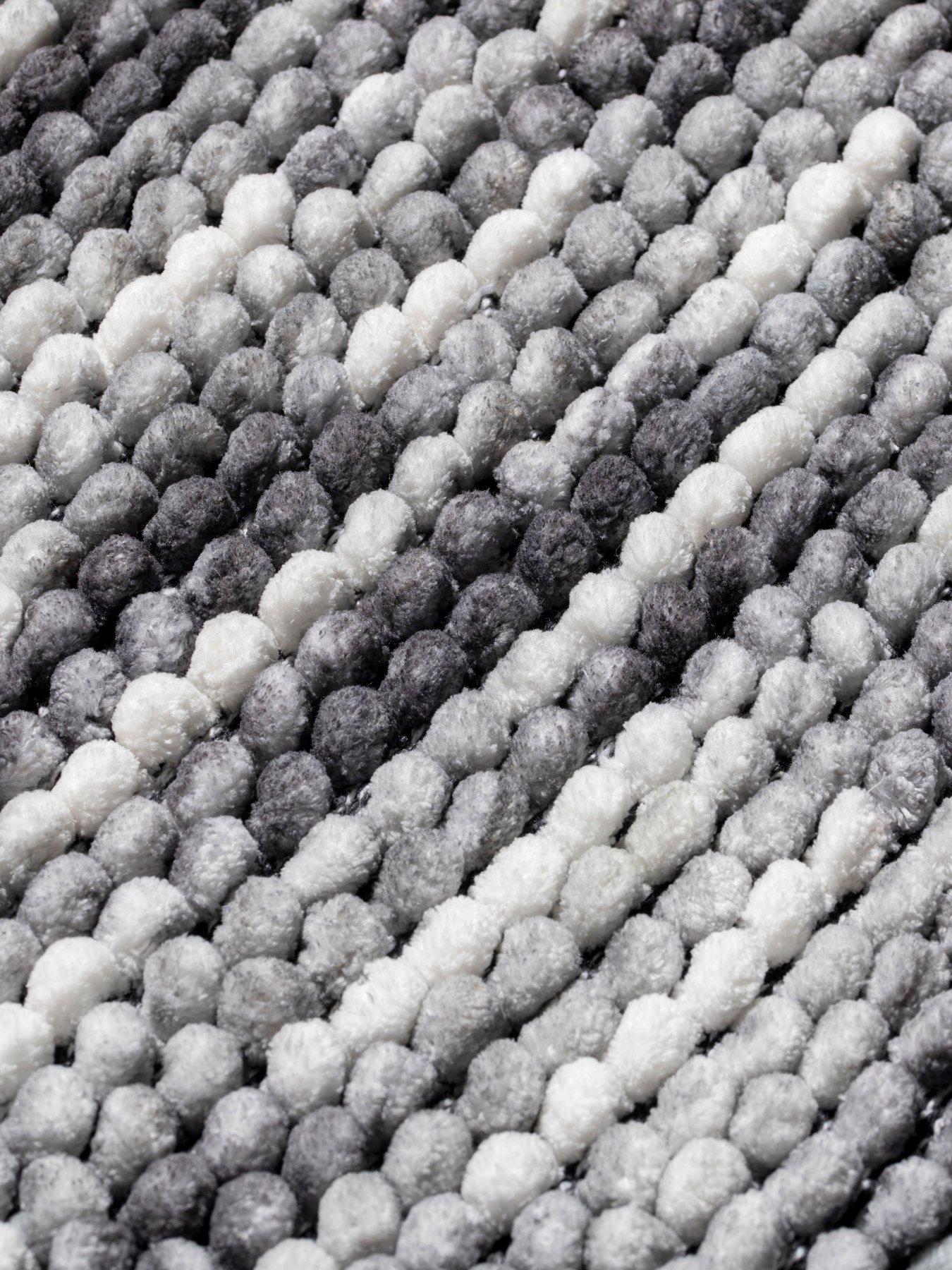 Image 4 of 4 of Croydex Microspace Loop Grey Bath Mat