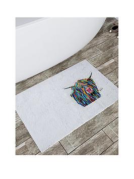Product photograph of Croydex Steven Brown Angus Mcmoo Bathmat from very.co.uk