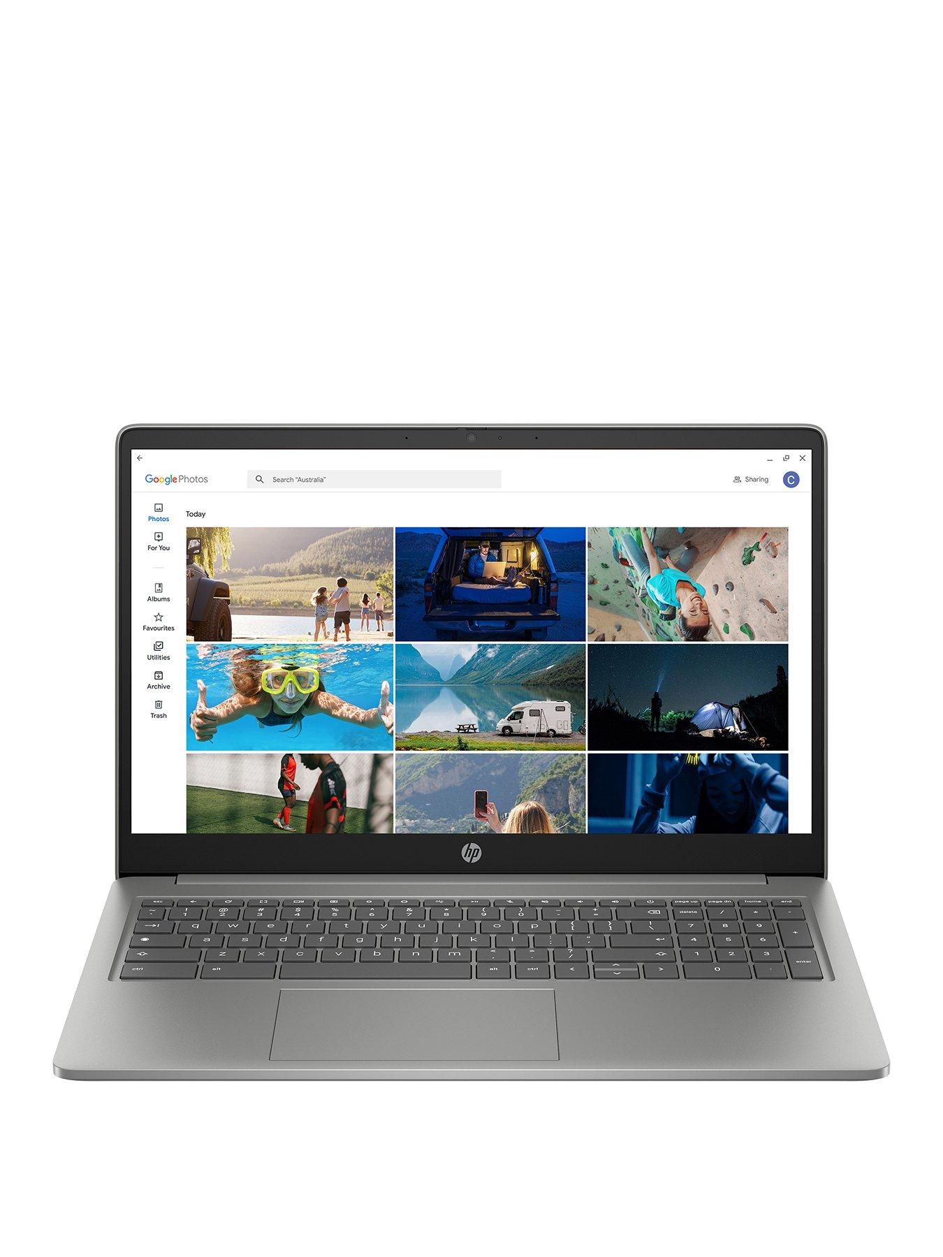Image 3 of 8 of HP 15a-nb0004na Chromebook Plus - 15.6in FHD, Intel Core i3, 8GB RAM, 128GB Storage - Mineral Silver