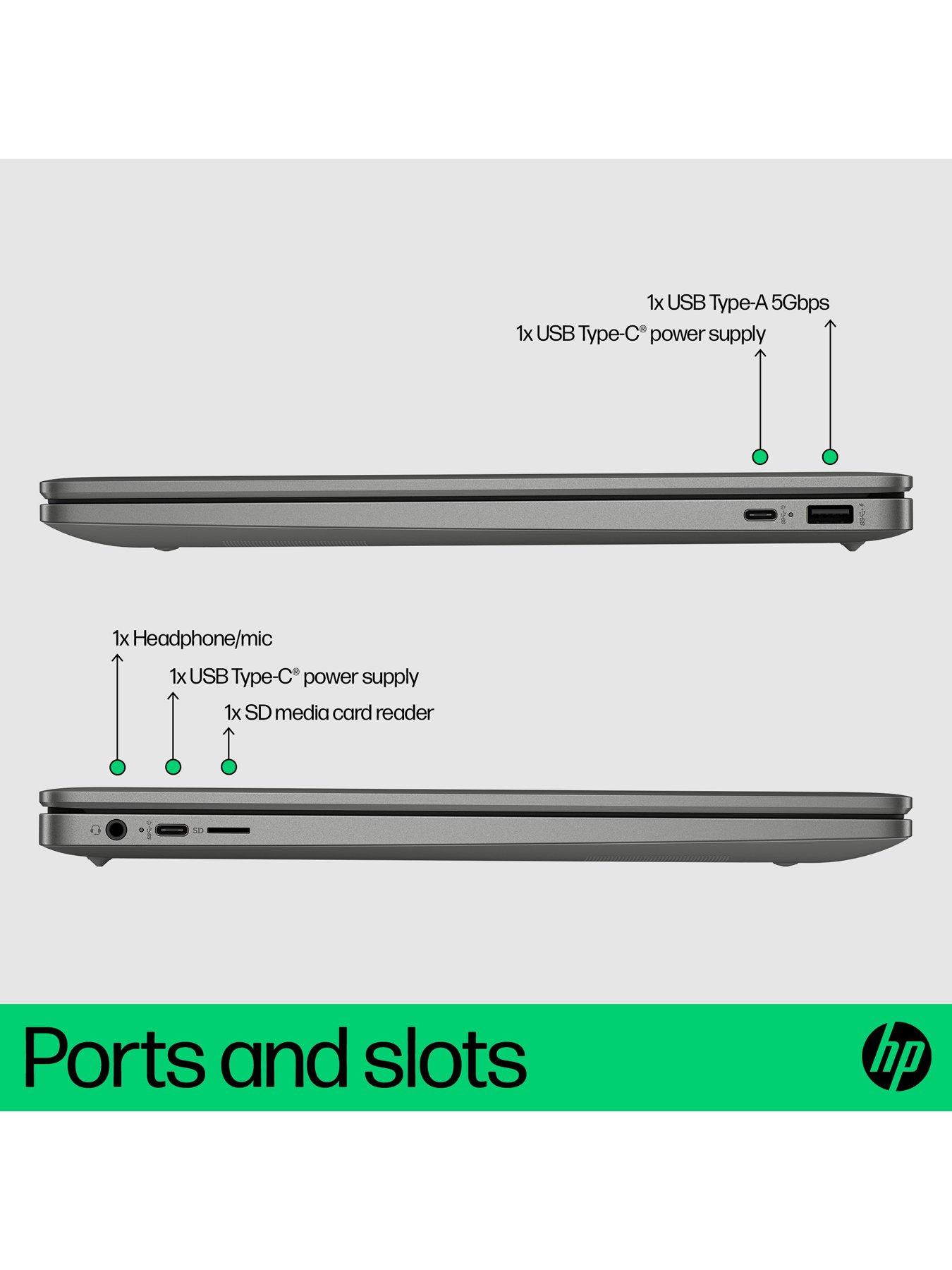 Image 7 of 8 of HP 15a-nb0004na Chromebook Plus - 15.6in FHD, Intel Core i3, 8GB RAM, 128GB Storage - Mineral Silver