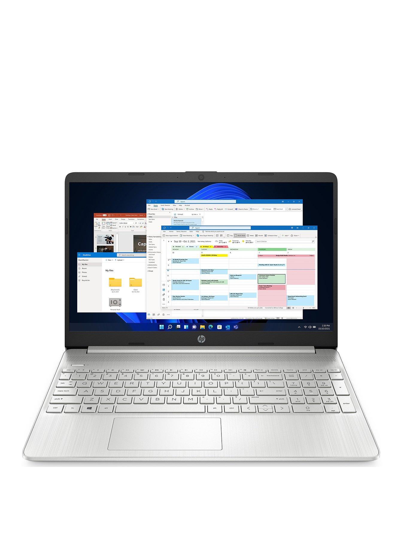 Image 3 of 8 of HP 15s-fq5020na Laptop - 15.6in&nbsp;FHD, Intel Core i3, 4GB RAM,&nbsp;128GB Storage - Silver