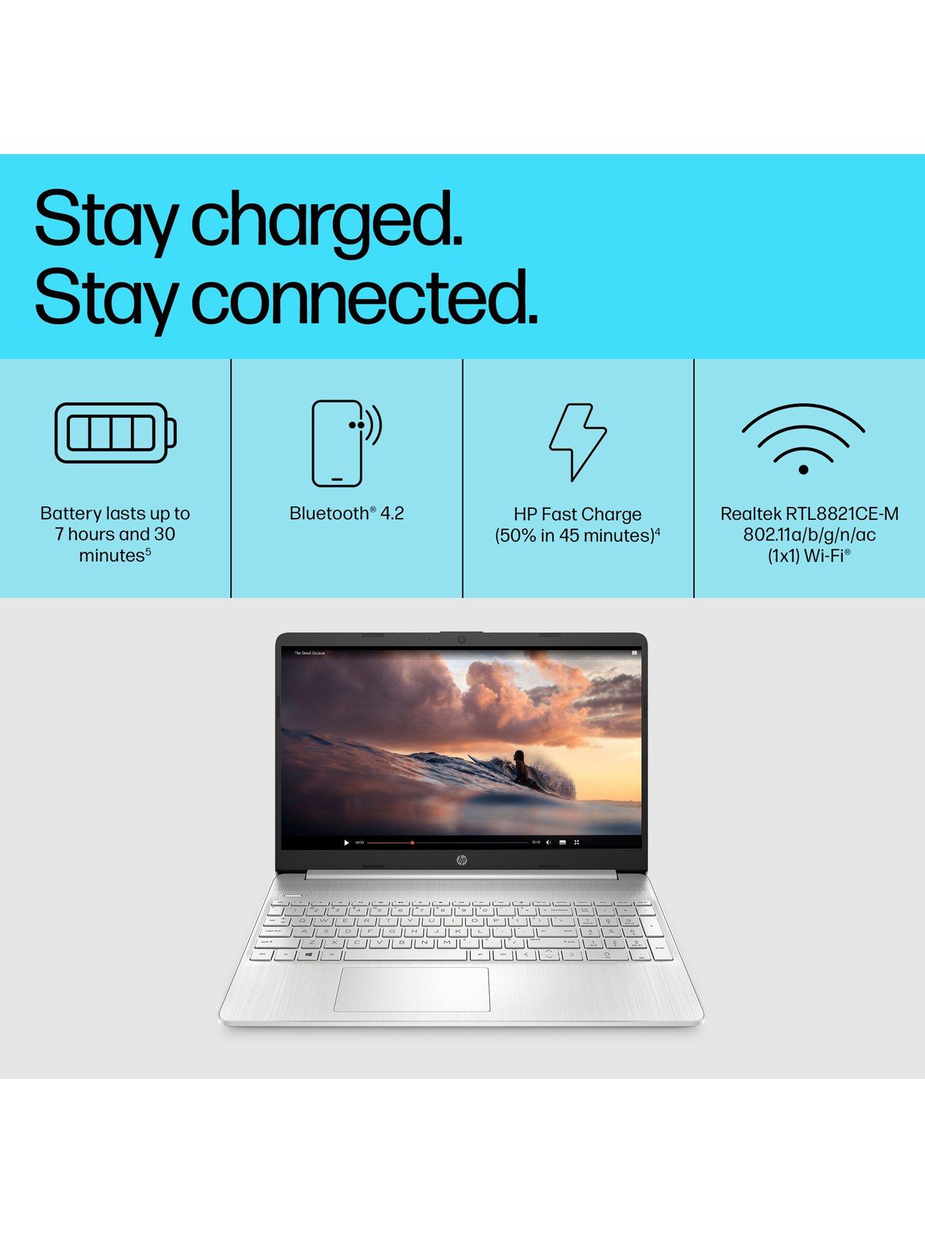 Image 5 of 7 of HP 15s-fq5021na Laptop - 15.6in FHD,&nbsp;Intel Core i5, 8GB RAM,&nbsp;256GB SSD - Silver