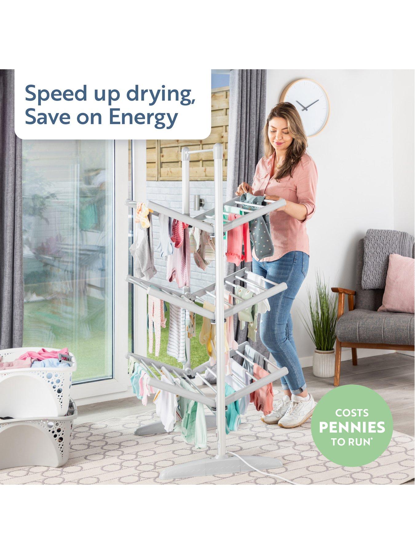 Minky three tier discount airer