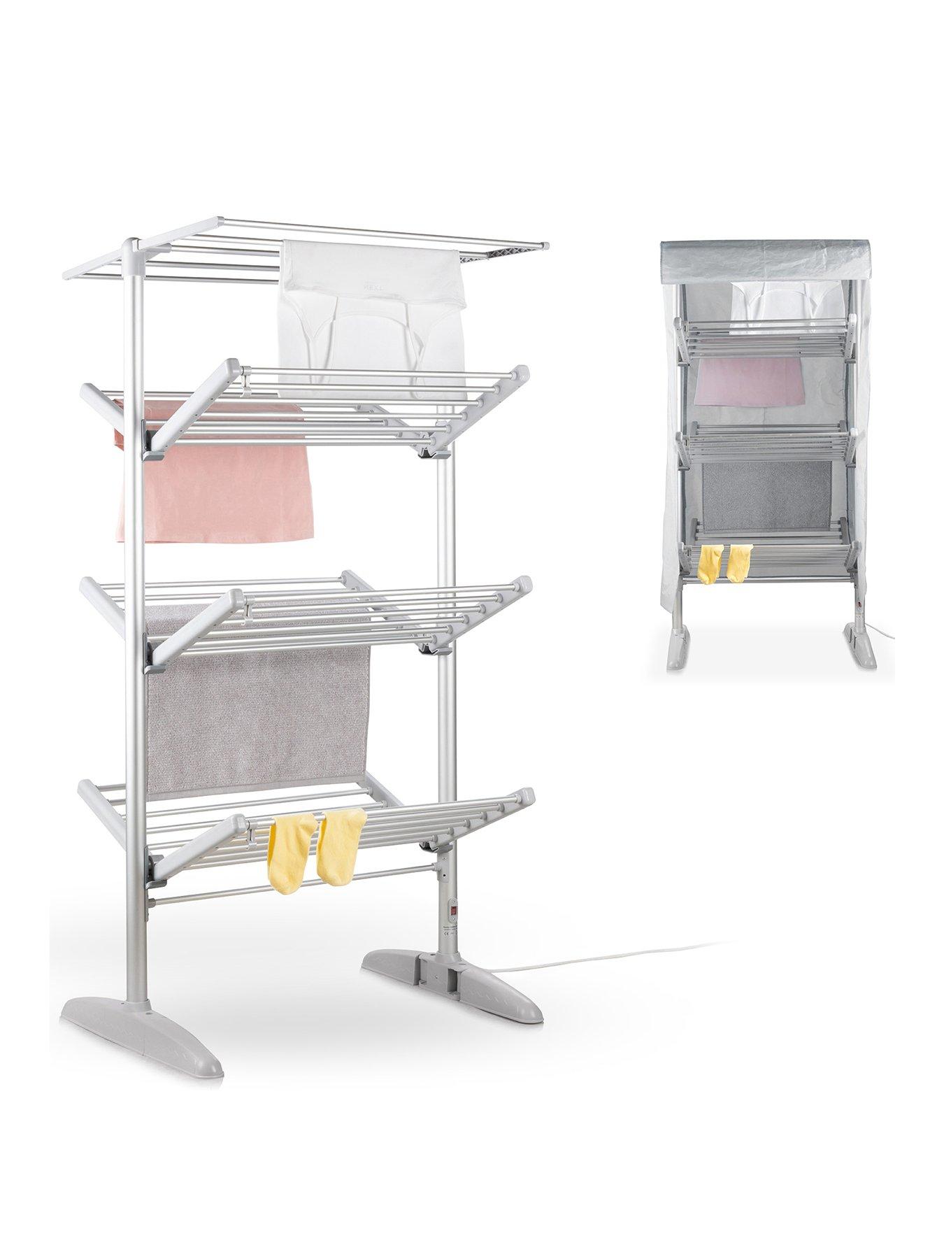 Product photograph of Minky Vertex 4 Tier Heated Airer With Cover from very.co.uk