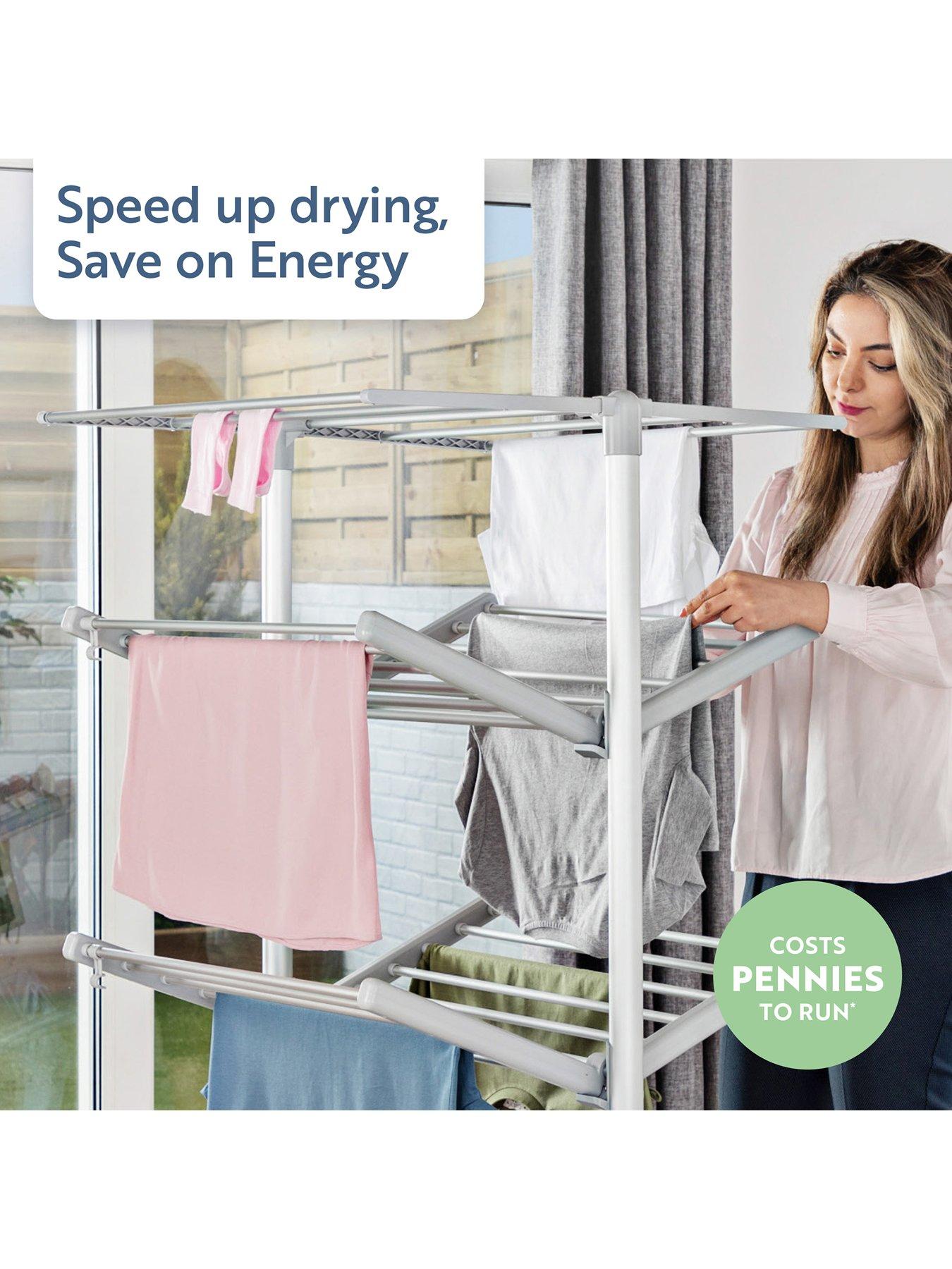 Minky heated airer online with cover