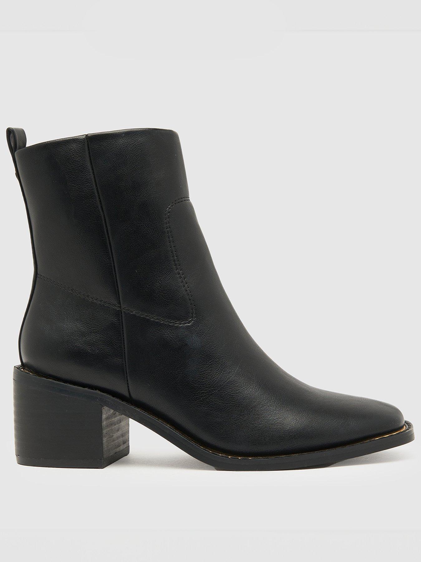 Block heel cheap boots uk