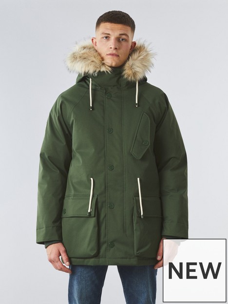 pretty-green-summit-hooded-field-jacket-khaki