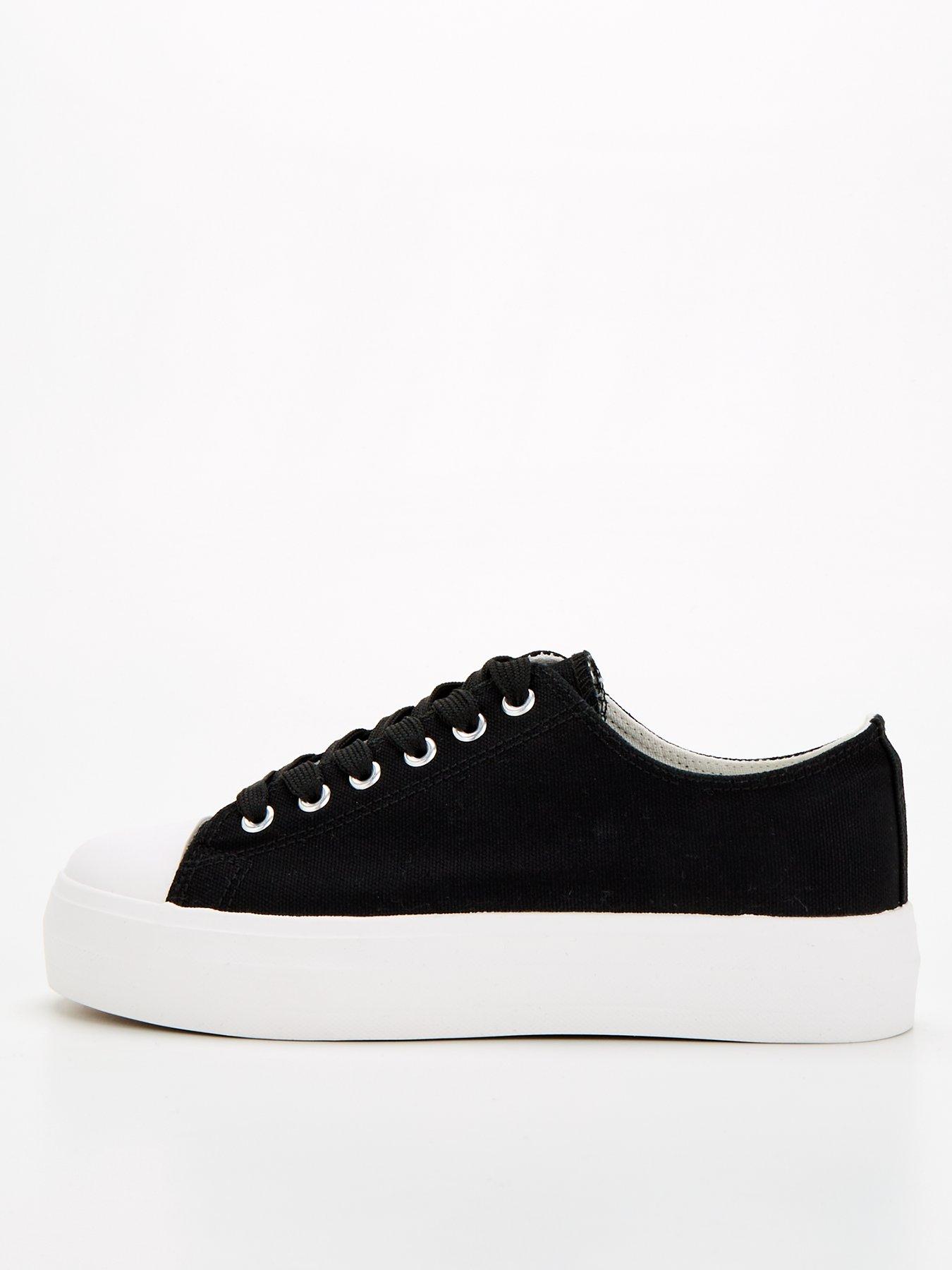 Everyday Extra Wide Fit Canvas Lace Up Trainer Very