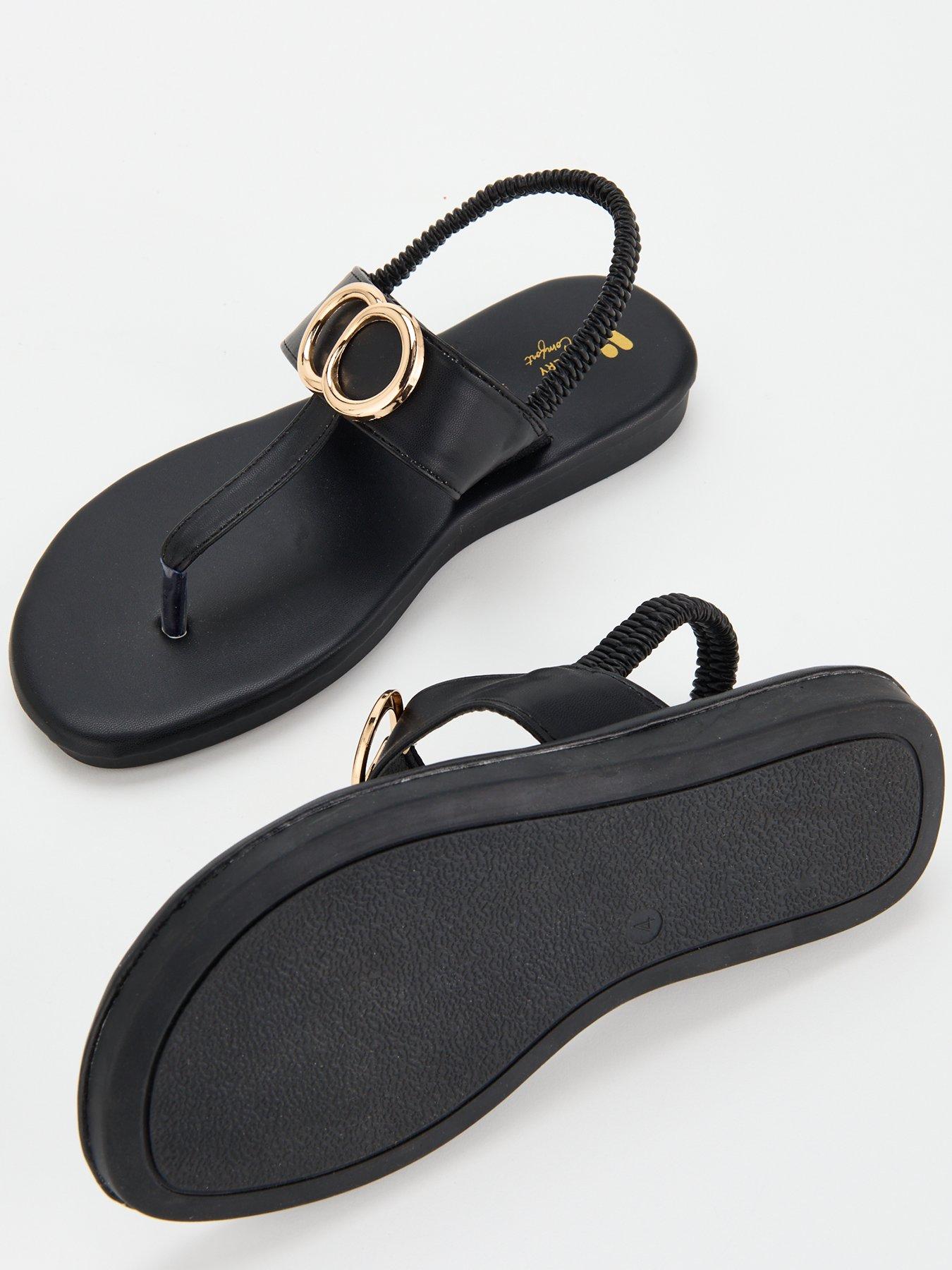 Deals Sandals Most Comfortable Black Sandals V By Very Comfort