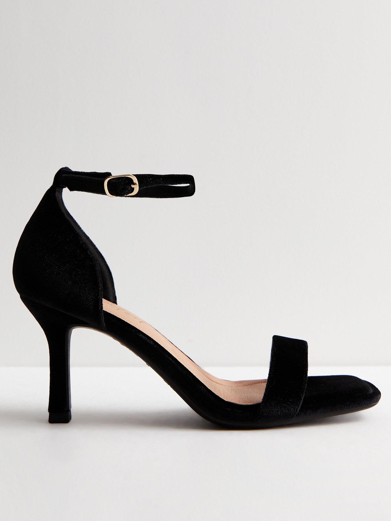 New look 2024 black suede heels