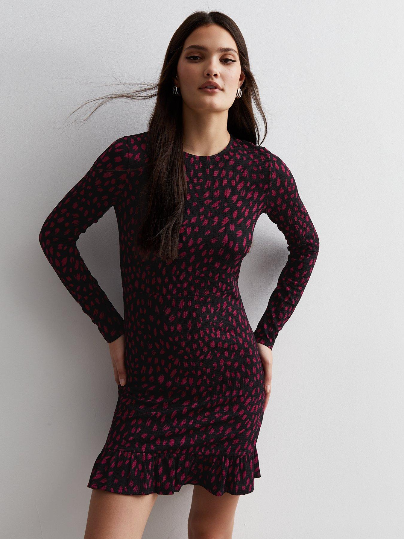 New look red leopard print outlet dress