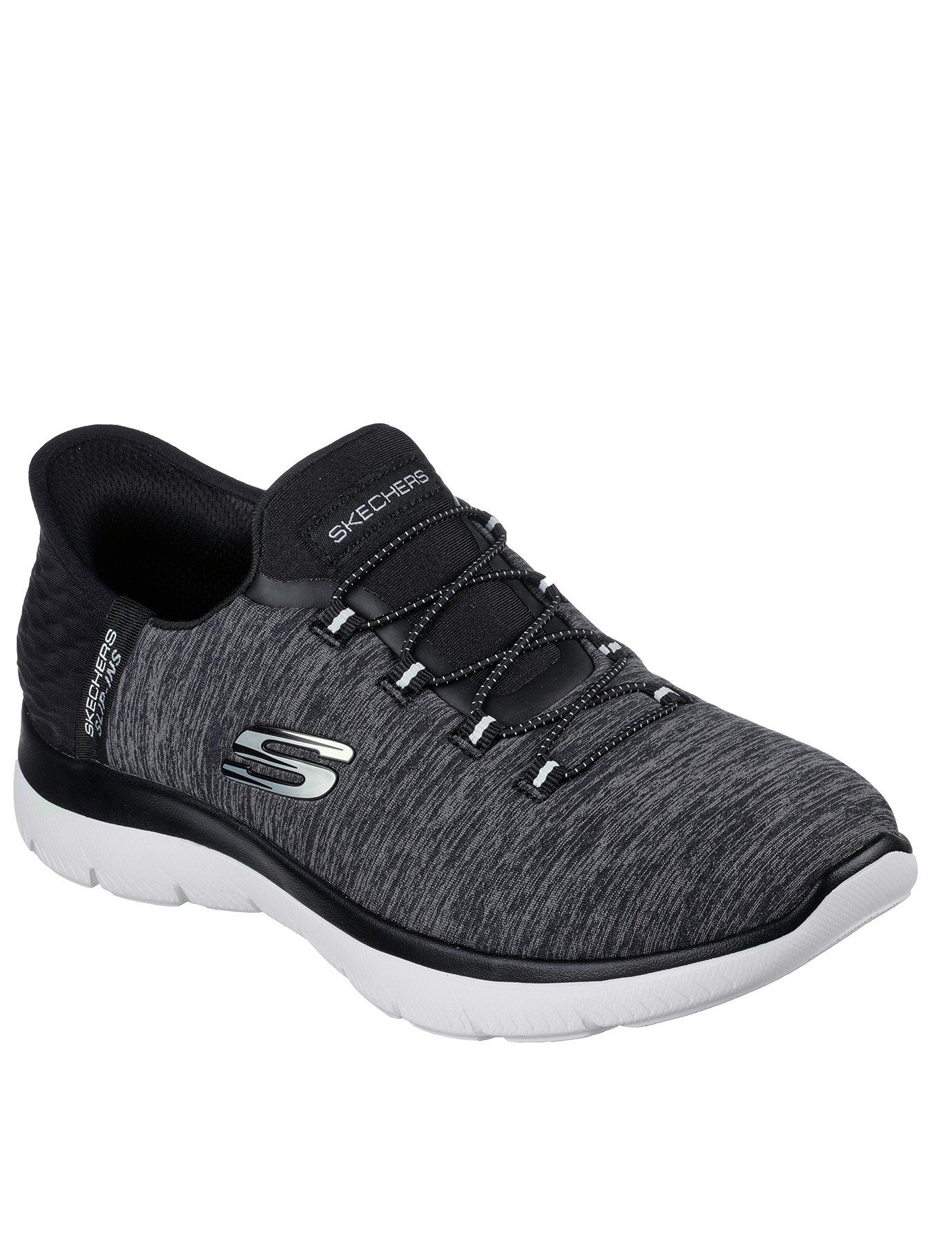 Skechers Summits Dazzling Haze Slip In Trainers Black White