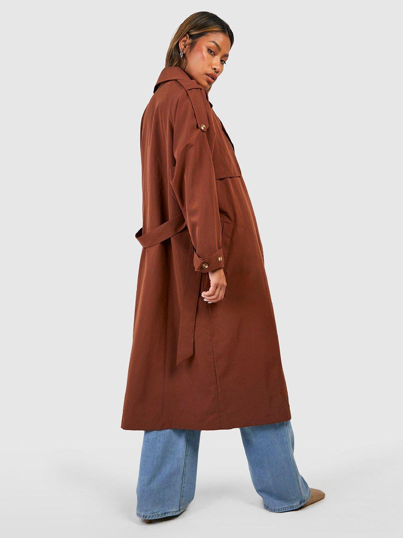 Loose fit hot sale trench coat