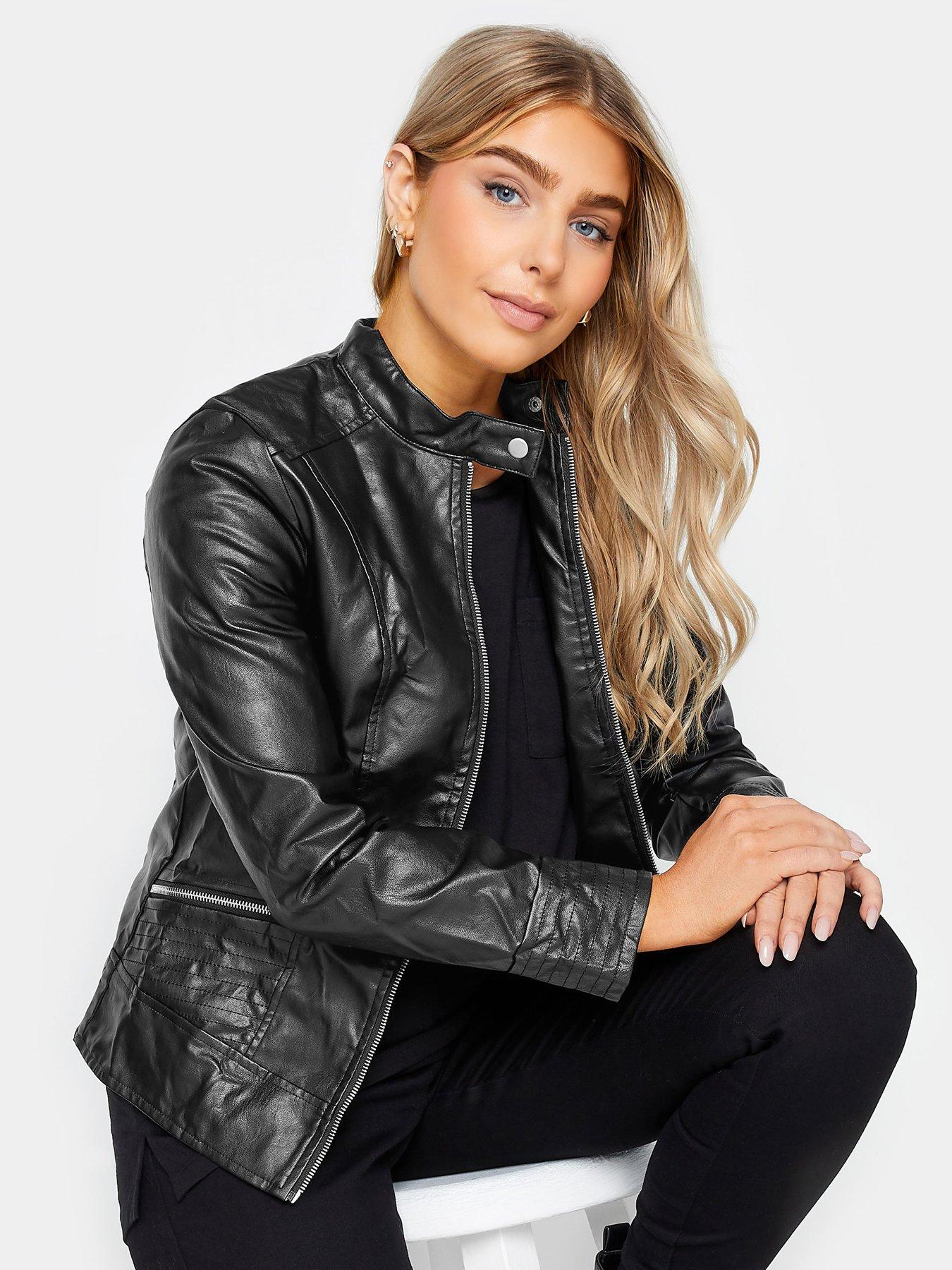 In the Style Jac Jossa Black Faux Leather Shorts - Matalan