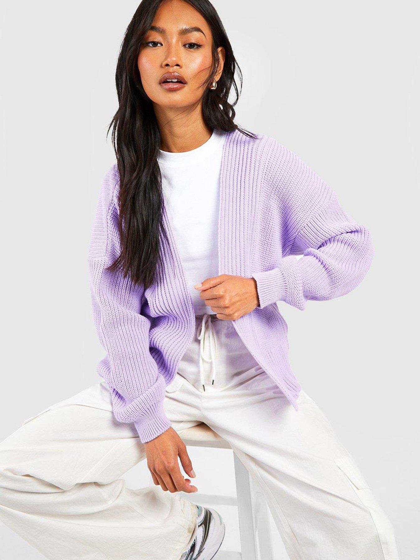 Oversized clearance ribbed cardigan