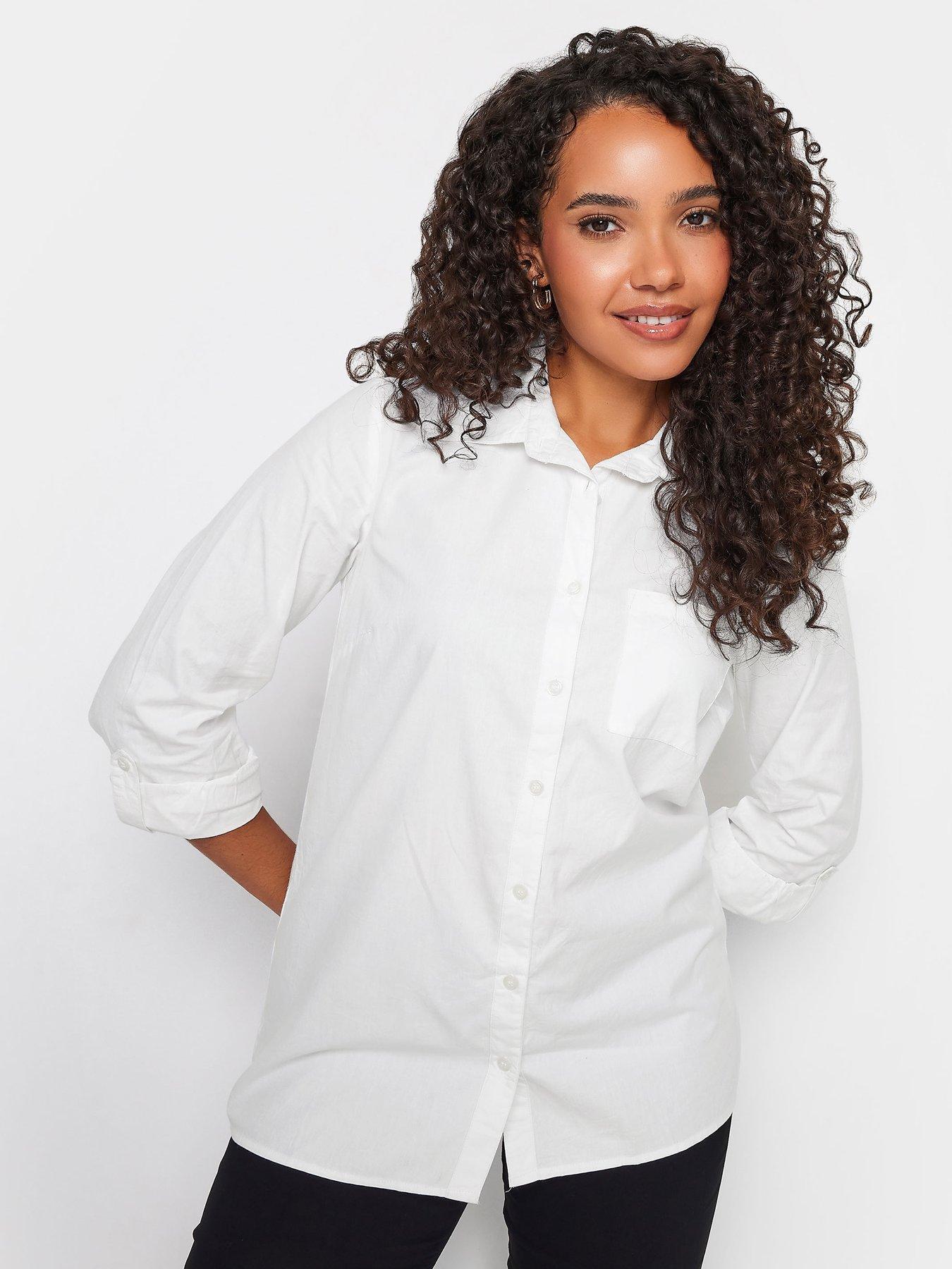 undefined Relaxed Poplin Shirt - White