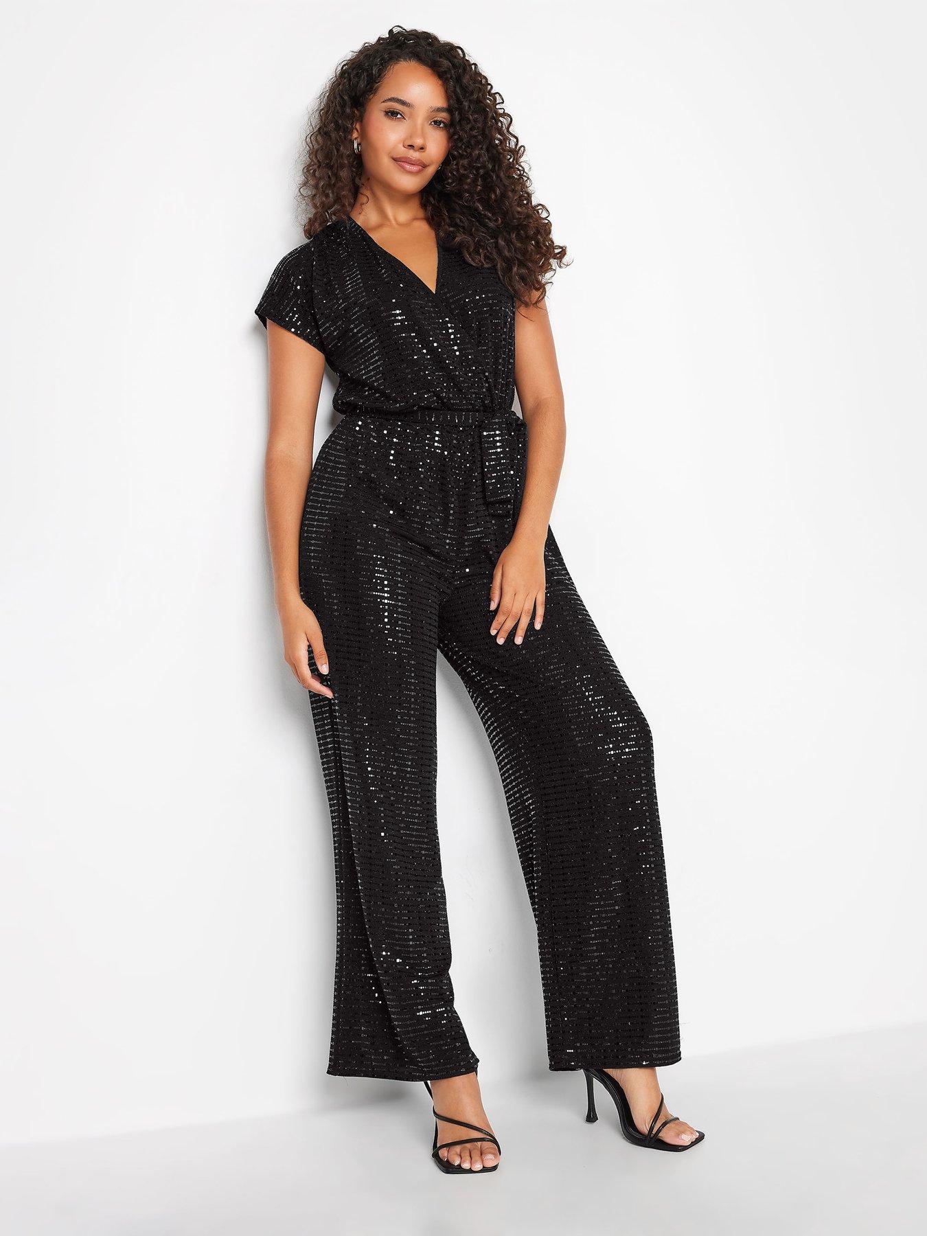 Black sparkly hot sale jumpsuit