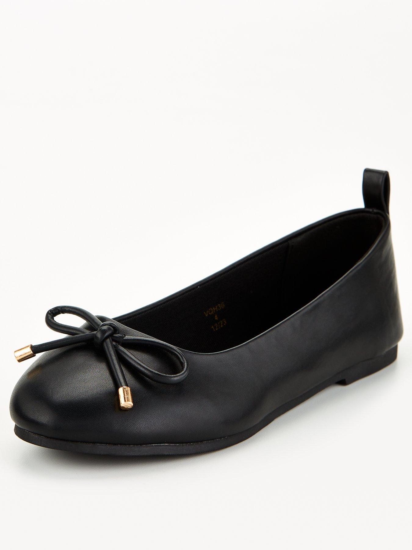 Image 1 of 6 of The Very Collection Round Toe Ballerina - Black