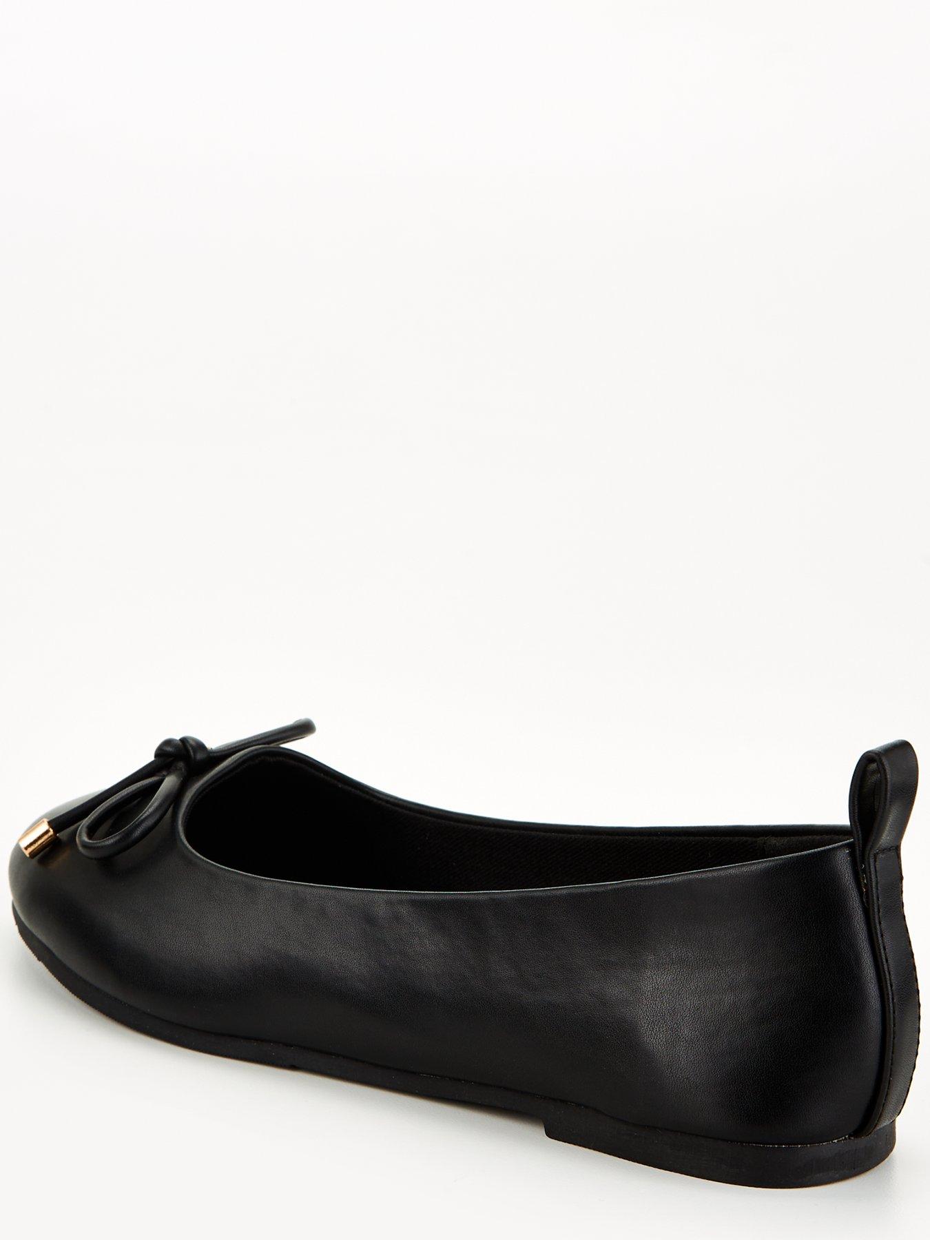 Image 2 of 6 of The Very Collection Round Toe Ballerina - Black