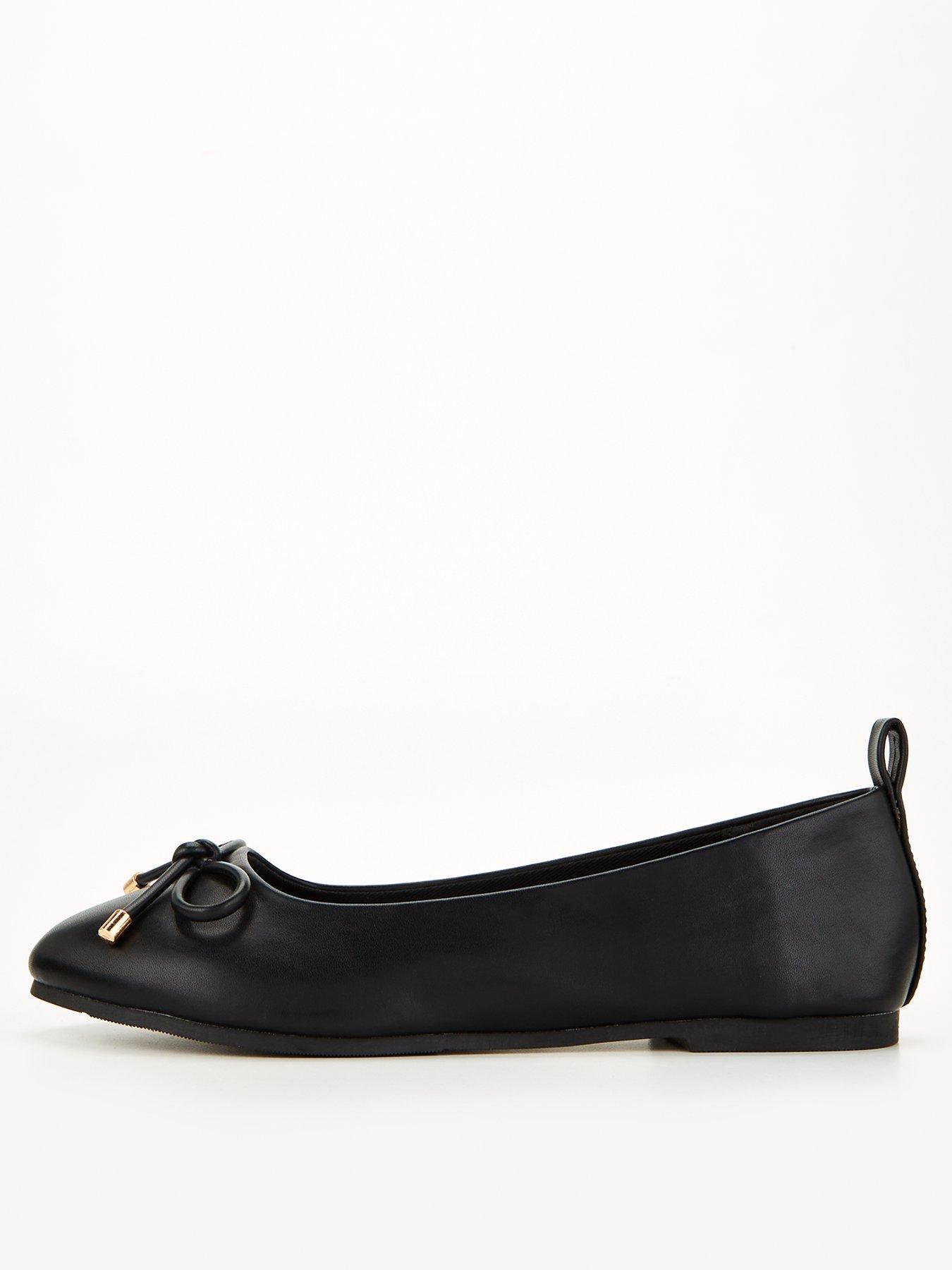 Image 3 of 6 of The Very Collection Round Toe Ballerina - Black
