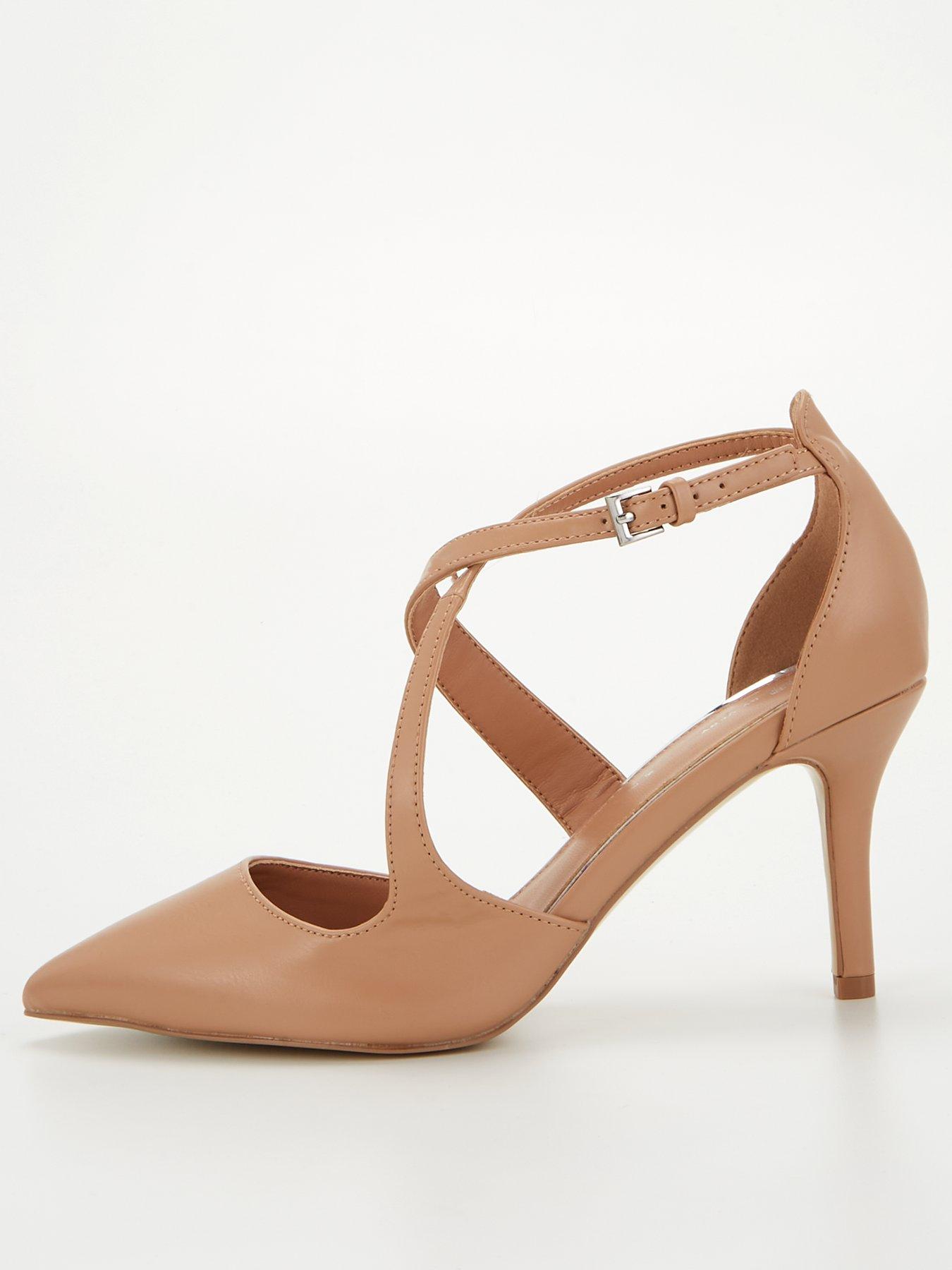 Nude pointed hot sale court shoes