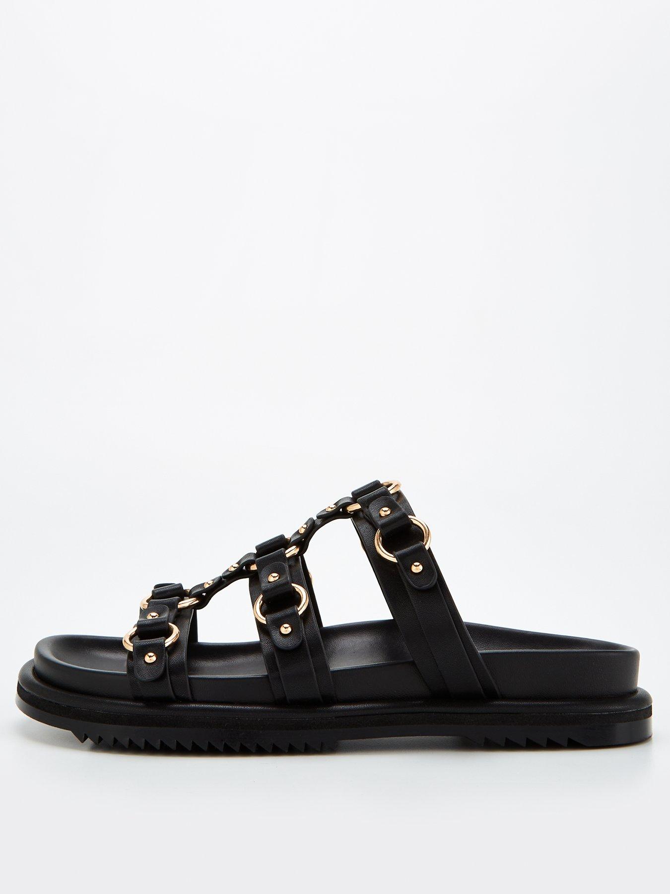 MELT THE LADY volume upper sandal Black