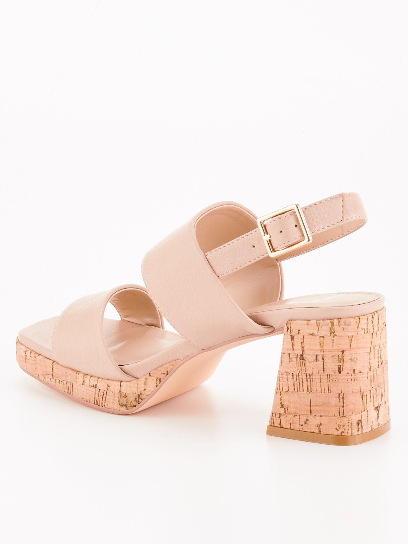 Mid heel platform sandals sale
