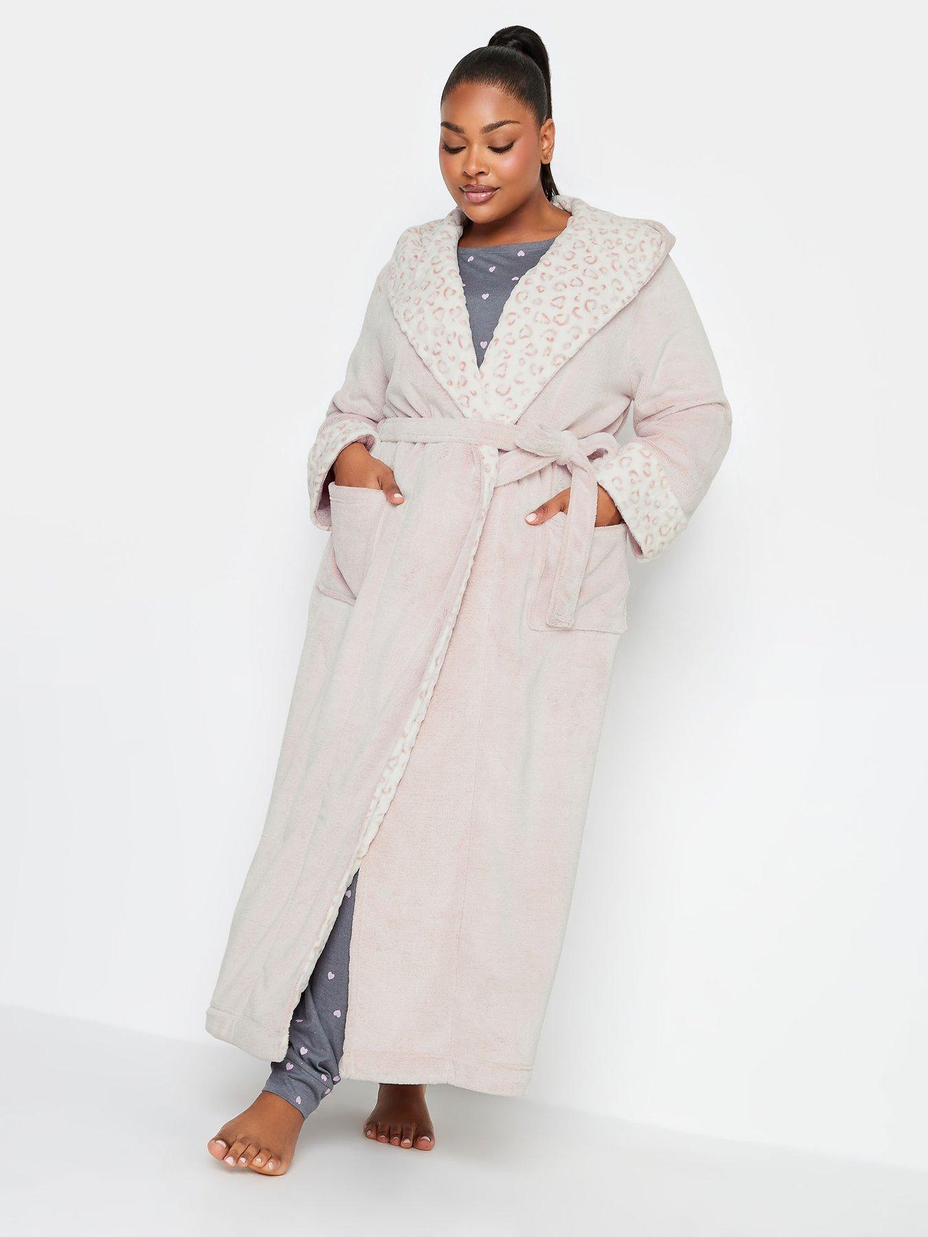 Plus size dressing gown hot sale uk