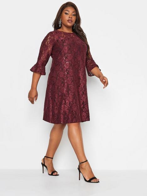 yours-lace-swing-dress-red