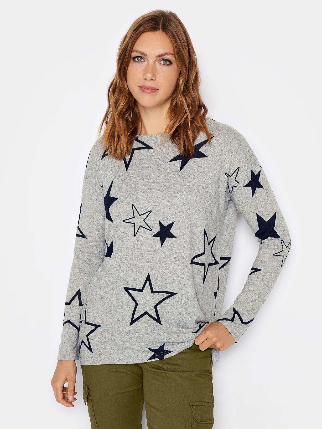 Grey jumper hotsell with stars