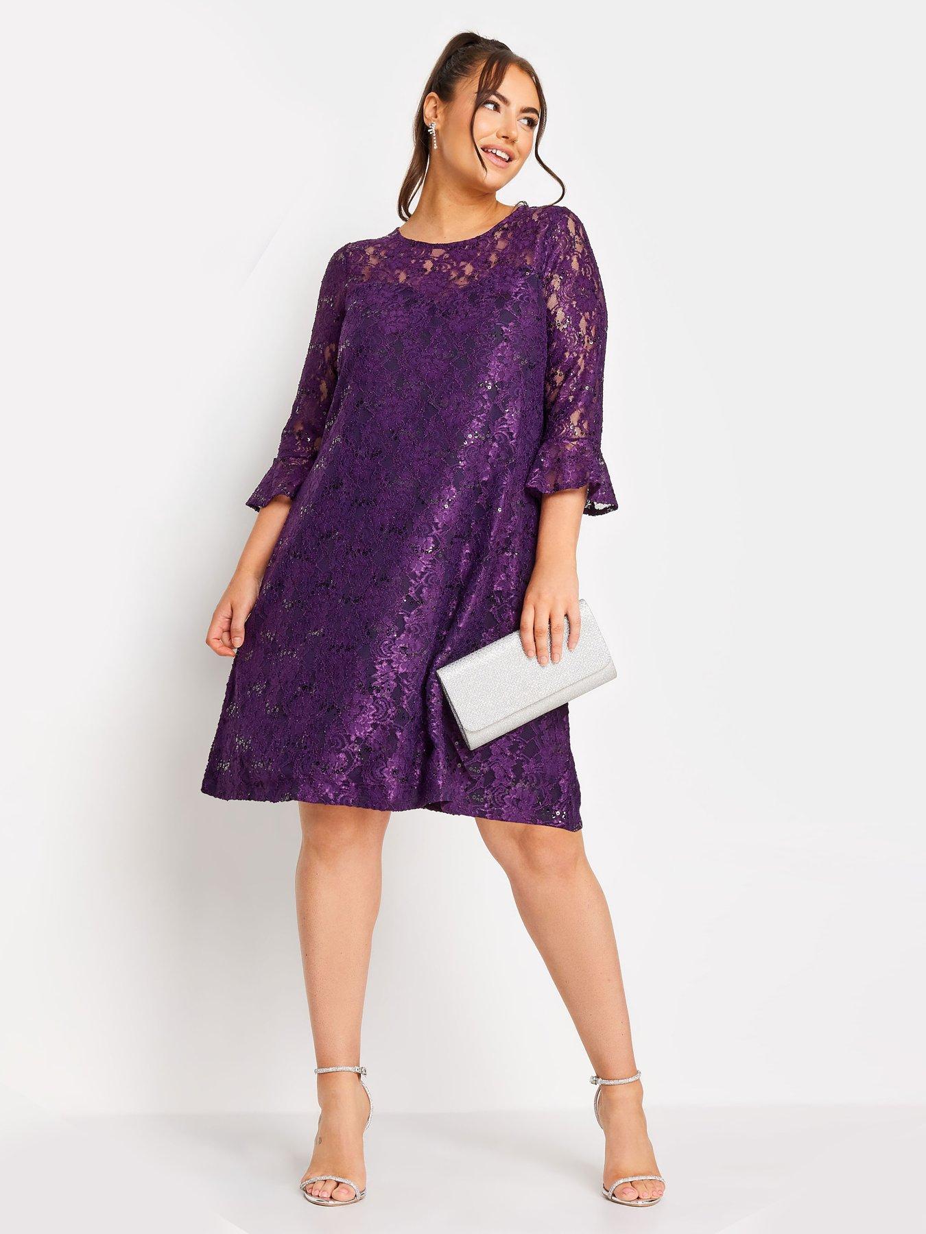 Plum swing clearance dress