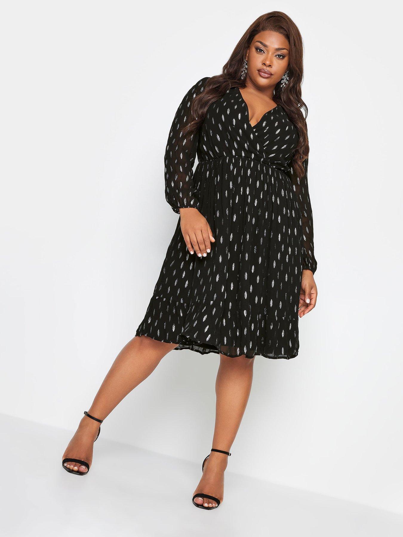 Spot sales wrap dress